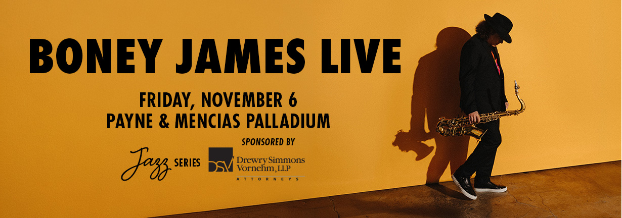 Boney James Live, Friday November 6 at the Payne & Mencias Palladium Boney James Live, Friday November 6 at the Payne & Mencias Palladium